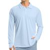 Men's Raglan Long Sleeve Golf Shirt UPF 50+ Lightweight Shirt