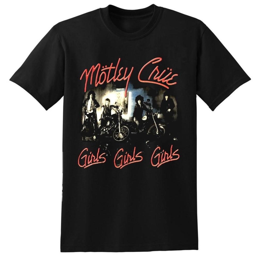 MOTLEY CRUE - GIRLS GIRLS GIRLS ОБЛОЖКА CD АЛЬБОМА #2 Официальная ФУТБОЛКА LG Новый feelgood Унисекс Футболка