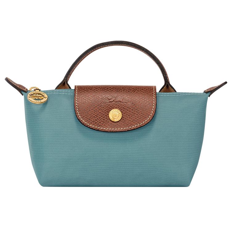 Longchamp Le Pliage Original Series Сумка-тоут из нейлона на кнопке-молнии Женская сумка-тоут Эвкалипт 34175089P93