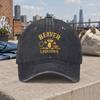 1pc Fashionable Beaver Drinking Pattern Vintage Washed Baseball Cap Casual Holiday Gift Daily Accessory Unisex Trendy Street