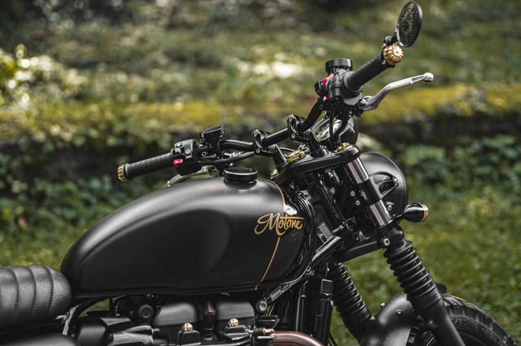 Гайка рулевой колонки Motone для Street Twin Street Scrambler T100 T120 BOSS Brass MMU068