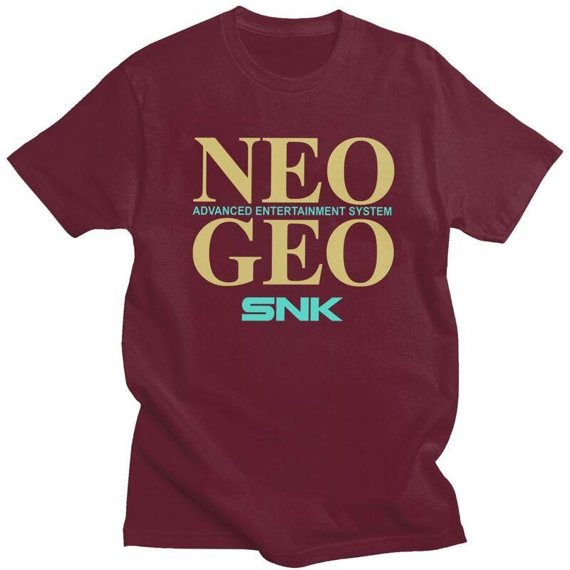 Custom Mens Retro Arcade Game Neo Geo Snk T Shirts ShortSleeve Cotton Tshirts Classic Tshirt Leisure Tees Loose Fit Clothing
