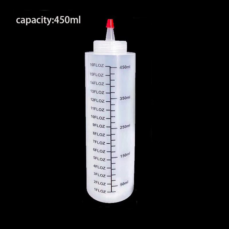 120/250/450ml Sharp-pointed Squeeze Sauce Bottle Ketchup Bottle Salad Dressing Squeeze Bottle Single-hole Squeeze Gravy Boats