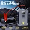 Автомобильный пуско-зарядное устройство Jump Starter Цифровой дисплей Портативное бустер-зарядное устройство для автомобильного аккумулятора Power Bank 26800 мАч Аварийный бустер аккумулятора