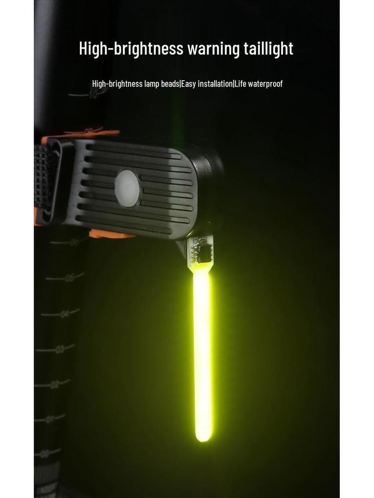 Светодиодный задний фонарь с USB-зарядкой для ночной езды на велосипеде - Крепление на ремешке и динамическая навигация