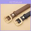 Стильный ремень из искусственной кожи с металлической пряжкой-штифтом для мужской и женской моды