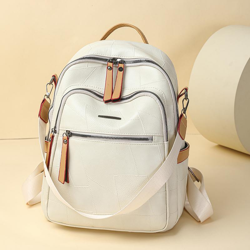 Женский рюкзак с цветными блоками, многофункциональная сумка через плечо, многоцелевой дорожный рюкзак