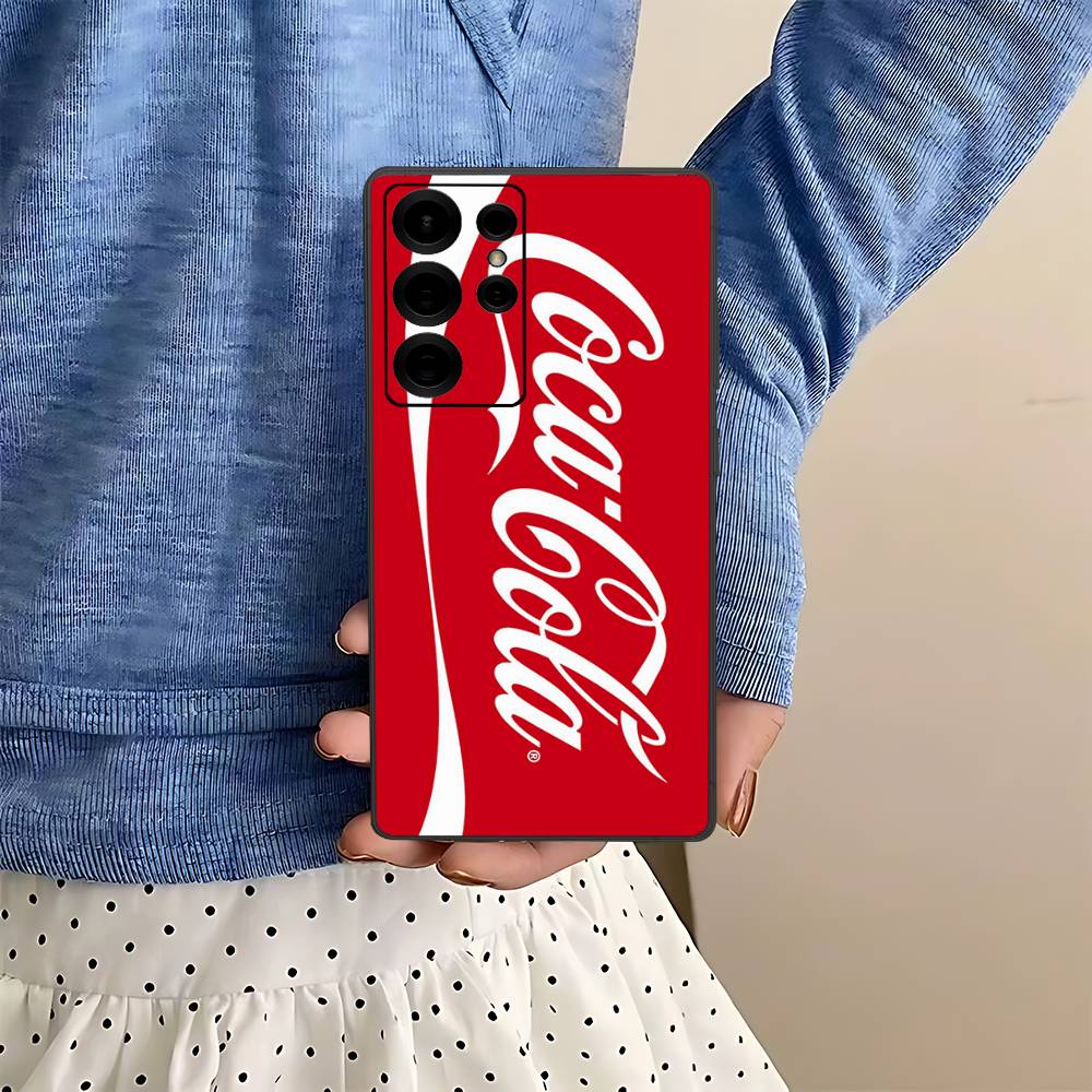 Модный чехол для телефона с логотипом C-Coca C-Cola для Samsung S 24 Fe 25 Ultra Plus 20 Lite 21 30 22 23 24 22 Ultra 5G Fundas