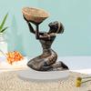 Африканская tribal lady Фигурка 3D Смола Стоящая Скульптура Этническое Искусство Декор для Гостиной Офиса Галереи Выставки