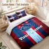 Custom Name Bedding Set 3 PiecesAjax Amsterdam Print Duvet Cover + 2 Pillowcases Soft Bed Decor