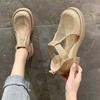Fashion 2025Closed Toe Sandals Black Shoes for Women Summer Breathable Beige Medium Fashion New Flat Comfort Girls Outside Buckle