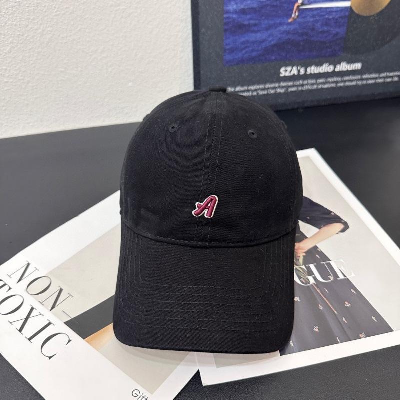 Spring And Summer Letter A Embroidered Baseball Cap Children'S Versatile Face Small Casual Shade Peaked Cap Men