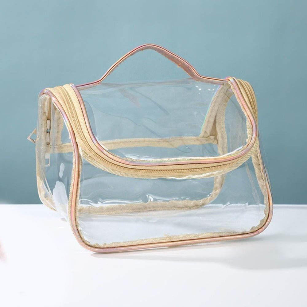PVC PVC Cosmetic Bag Transparent Toiletry Wash Storage Organizer Clear MakeUp Bag Shopping