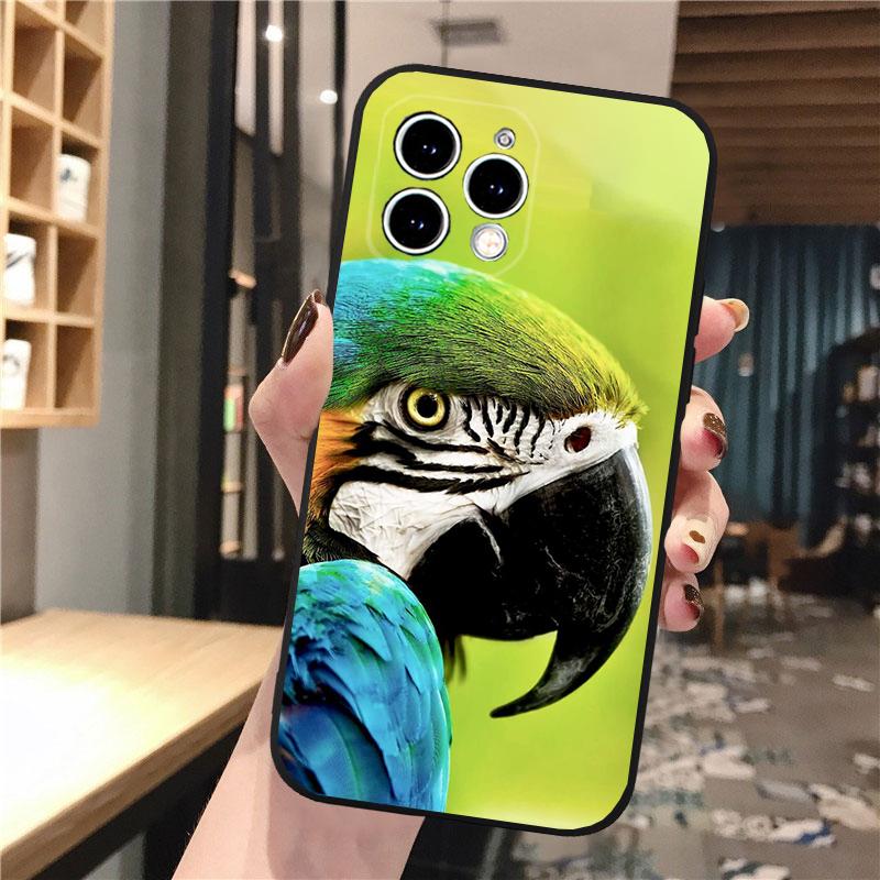 Чехол для телефона с изображением попугая и птицы ара для iPhone Samsung Galaxy Redmi Xiaomi Oppo OnePlus Note SA 7 8 9 10 11 12 13 14 20 21 22 23 53 54 Pro Max Plus Ultra