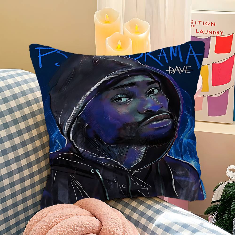 Поп-хип-хоп рэпер Дейв Подушка Аниме-подушка Подушка для изголовья дивана-кровати Чехол для подушки 45x45 см Мода