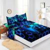 Mattress Four-Piece Gamepad 3D Digital Printing Mattress Protective Cover Sheet