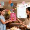 Открытка Yousheng Открытка на День Матери Очаровательный дизайн обезьянки с прорезями Искреннее послание Рисованная иллюстрация с конвертом Уникальный подарок на День Матери