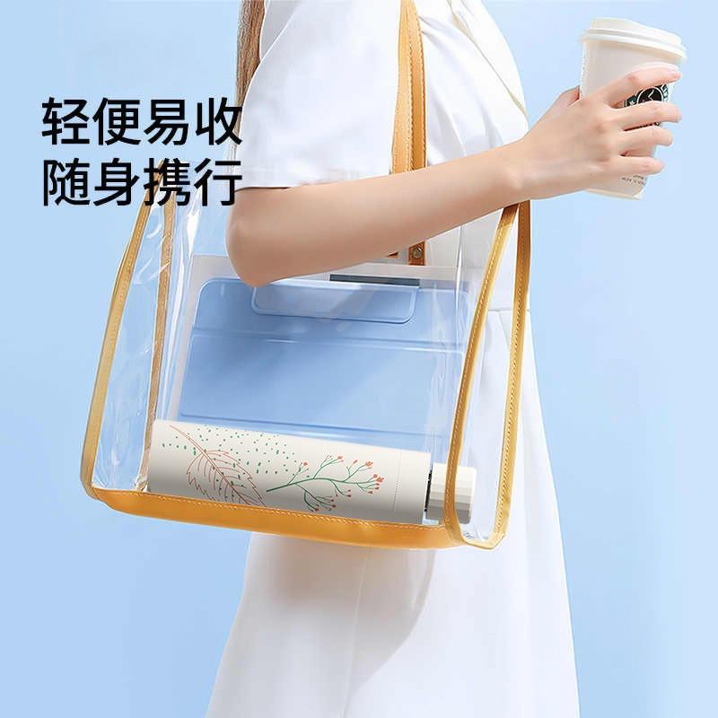 Оригинальный трехсложный уличный зонт Yubao, женский простой зонт с цветочным узором, утолщенный виниловый зонт для любой погоды