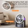 Air Circulation Fan Portable Light Cycle Fan USB Rechargeable Desktop Circulating Fan 4 Speeds Adjustment Mini Camping Fan