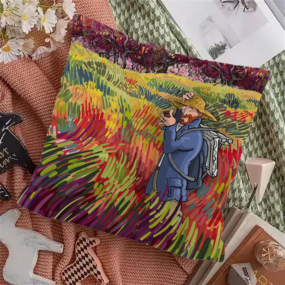V-Van G-Gogh Художественная Наволочка Наволочка Домашние Подушки для Дивана Подушки для Автомобиля Наволочка Офисная Наволочка Подушка