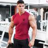 Men's Fashion Cotton Undershirt Sports Casual Sleeveless T-Shirt Training Fitness Breathable Tops