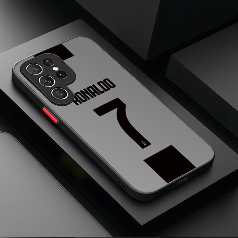 Футбольный Номер 10 7 Чехол для Телефона Для Samsung Galaxy S24 S23 S22 Ultra S21 S20 FE S10 Plus A15 A25 A35 A55 5G Note 20 10 PC Чехол