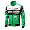 Mens Stand Collar Faux Leather Jacket Casual Biker Style Slim Fit Daily Wear Black/Red/Green