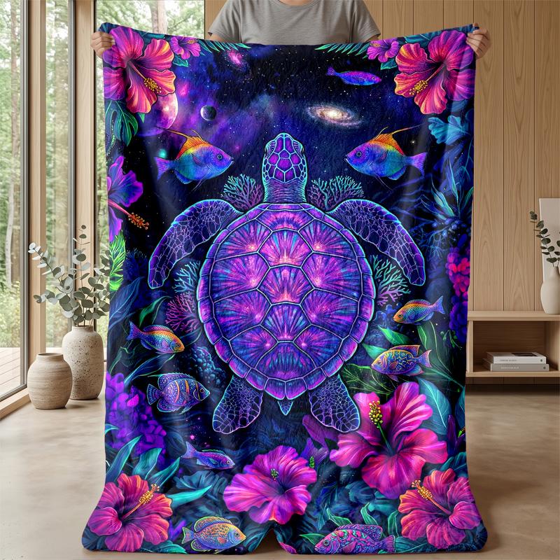 Underwater Fantasy World 2 Theme blanket Lightweight Warm Flannel Blanket Decorative Throw Blanket for Home Decoration