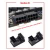ATX GPU VGA PCIe 8-контактный 6-контактный разъем U с углом 90/180 градусов Плата адаптера питания для настольной видеокарты Графический адаптер GPU