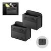 DURASIKO Car Trash Hanging Storage Car Storage Fully Surrounds Floor Mat Door Storage Car Seatback Trash Multifunctional PU Car 2 Pieces Can, Bucket,
