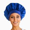 Шапочка для душа с широкими полями из эластичного атласа для ухода за волосами — для сна, посещения салона и душа для женщин