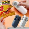2 In 1 Mini Sealer Portable Heat Sealer for Storage Bag Plastic Package Snack Household Rechargeable Sealer Vacuum Sealer