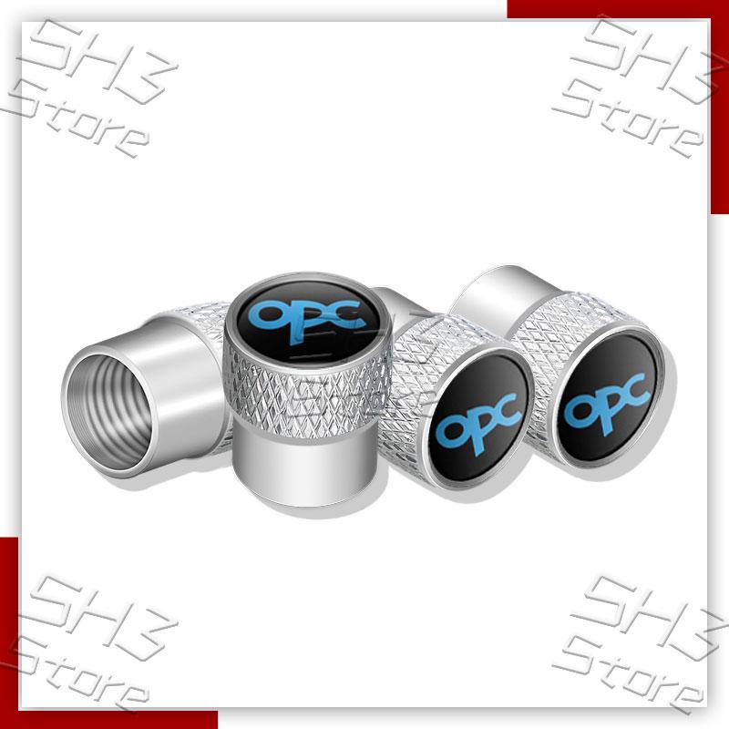 AAAYI1 4Pcs Car Metal Wheel Tire Air Valve Caps Tyre Rim Stem Covers For Vauxhall OPC Line Logo Opel Astra G H J K F Corsa Mokka Zafira