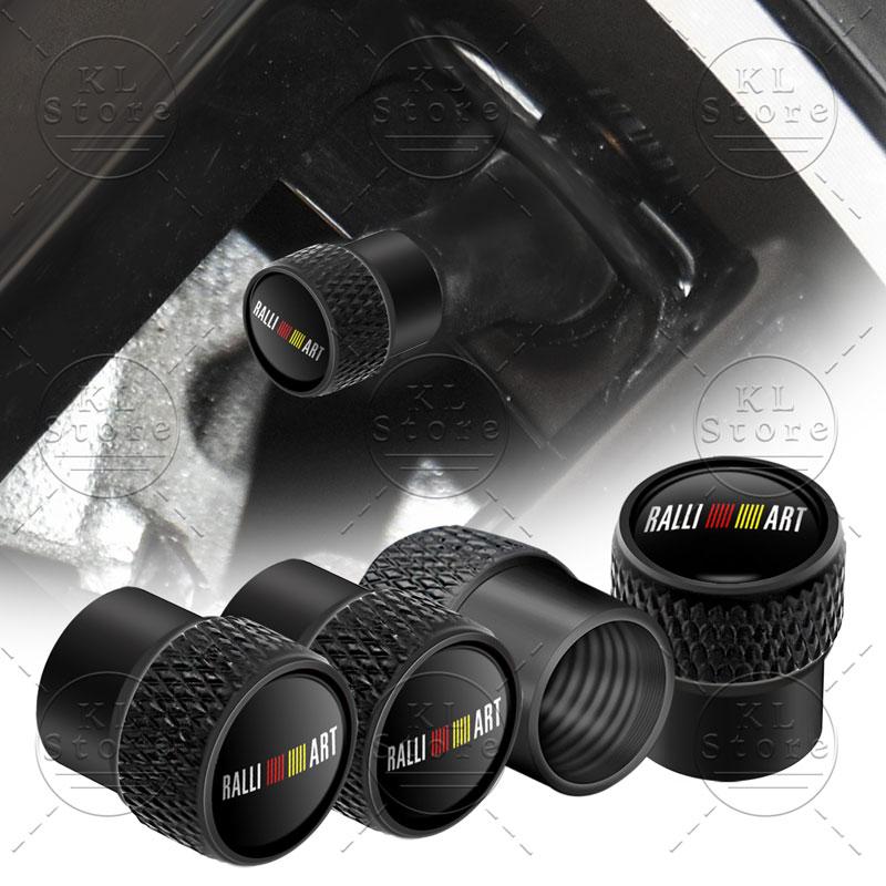 4 шт. Автомобильный стайлинг Эмблема RalliArt Колпачки на ниппель колеса Чехол для штока Пылезащитные колпачки Для Mitsubishi RalliArt Lancer 9 10 Asx Outlander