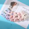 Cartoon Cute Children's Half Finger Flip Up Warm Gloves for Autumn and Winter Cold Protection Thickened Baby Girl Writing and Cycling Five Fingers
