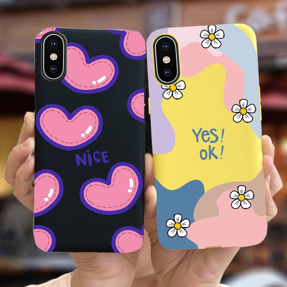 For Apple iPhone X XR XS Max Case Stylish Art Painted Cover Soft TPU Fundas Phone Case For iPhone XR iPhoneX XS Max Cover Bumper