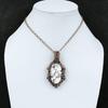 Wild Horse Magnesite Pendant Copper Wire Wrapped Pendant Handmade Pendant Wire Wrap Jewelry Engagement Gift Copper Jewelry Gemstone Pendant