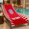 Custom Name Bayern Munich Beach Towel Personalized Text Soft Towel Swimming Travel Bath Gift