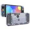 Not the Main Body Clear Material Back Plate for eXtremeRate Switch Compatible with OLED PC Switch Back Switch Compatible with Switch OLED Joycon