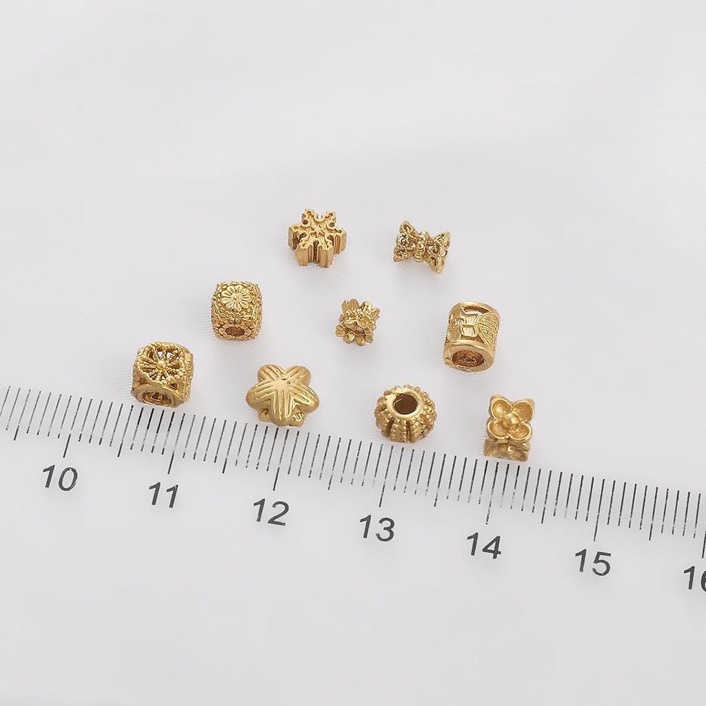 1шт 4-7 мм бусины-проставки из латуни в виде цветов для изготовления модных браслетов