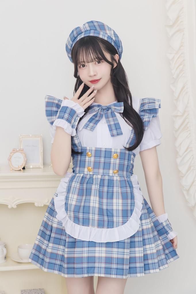 Палитра Clearstone Lyrical для косплея на Хэллоуин Idol Check Maid Blue для женщин