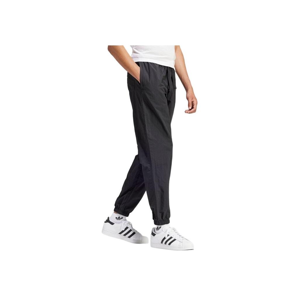 Adidas Originals Solid Color Tapered Fit Joggers Men Bottoms Black IS1796