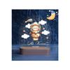 Name-customized Gift Cloudy Wooden Night Light, Newborn Baby Gift, Children's Room Night Light