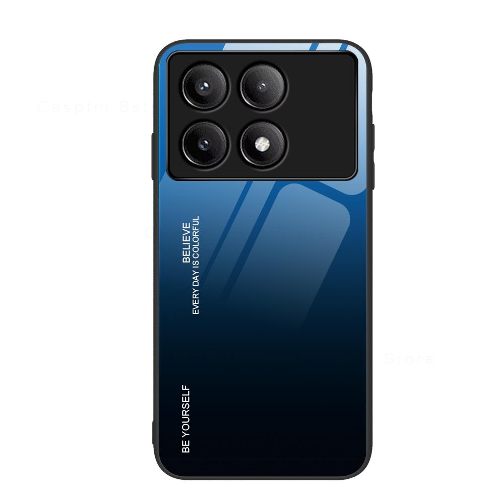 Стеклянный чехол для телефона для Xiaomi Poco F6 Pro F5 Pro F3 Poco X6 Pro X5 X3 Pro X3 NFC M6 Pro M4 Pro M5 4G 5G Чехол Pocophone F6 Pro