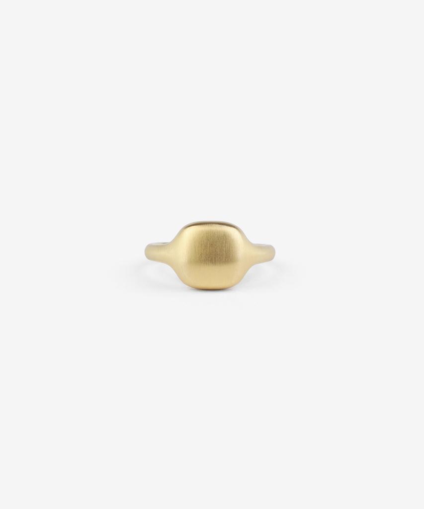 Benoit [Silver 925] Square Signet Ring Gold