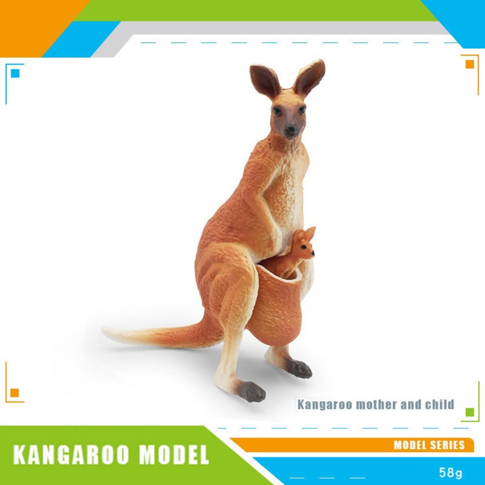 PVC Material Kangaroo Model Simulated Design Kangaroo Statue Crafts  For Collectors