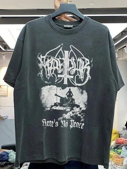 Marduk Here’s No Peace винтажная черная футболка унисекс все размеры Футболка Мужчины Женщины