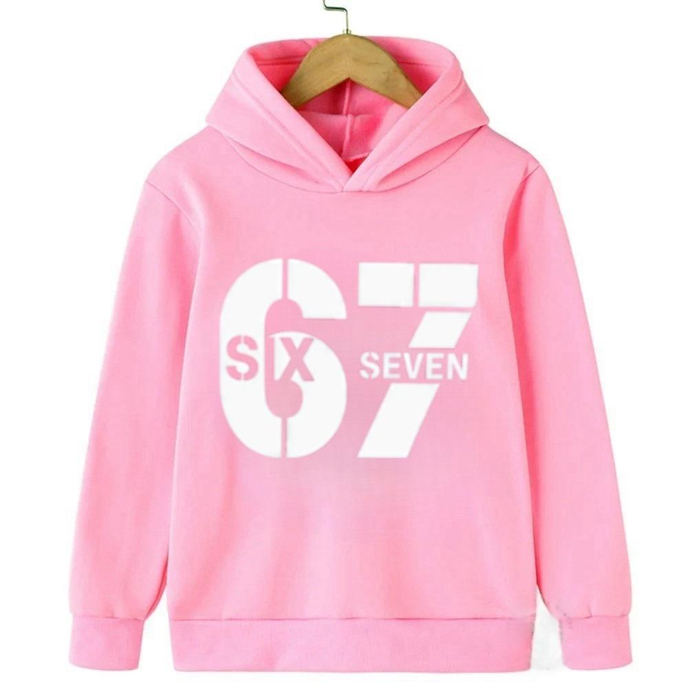 Spring 67 Rizzler Kids Hoodie Trendy Boys Casual Pullover Fashionable and Fun Girl Comfortable Sweatshirt Hoodie Clothing