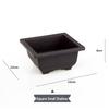 Rectangular Purple Clay Imitation Bonsai Flower Pot for Small Succulents