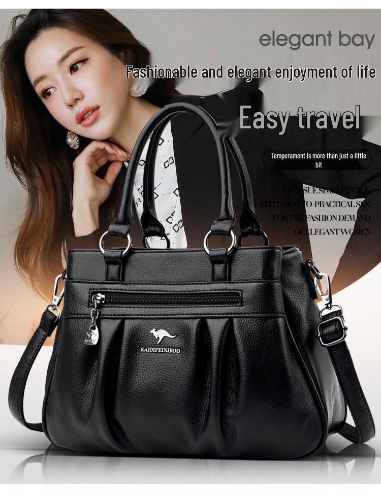 Стильная женская сумка 2023 года большой вместимости - Идеально подходит для мам среднего возраста, на одно плечо, кроссбоди